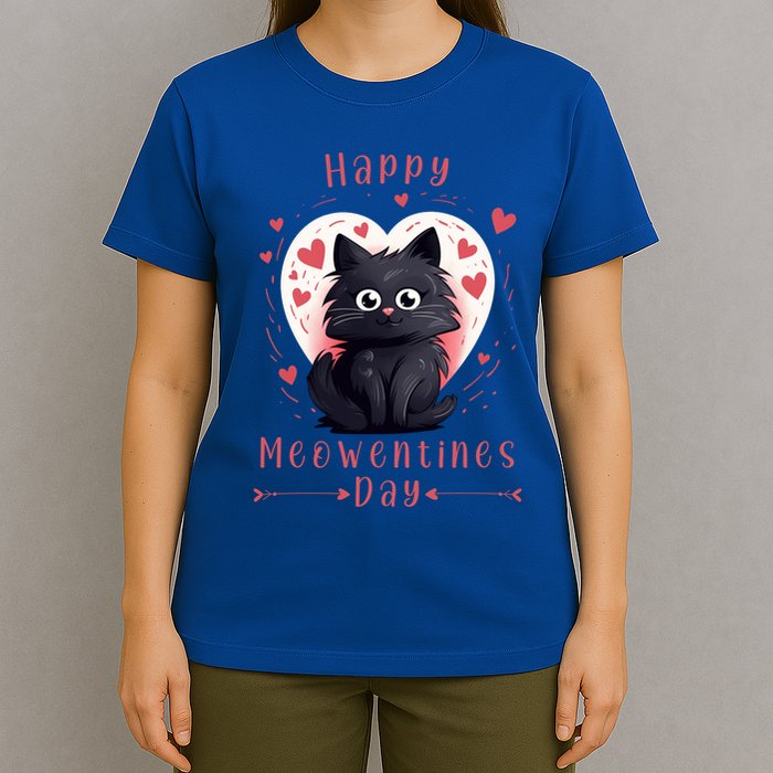 Happy Meowentines Day Valentines Day Love Cats Gift T-Shirt