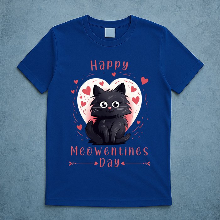 Happy Meowentines Day Valentines Day Love Cats Gift T-Shirt
