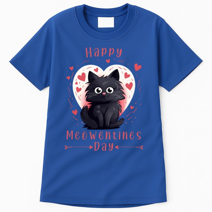 Happy Meowentines Day Valentines Day Love Cats Gift Tall T-Shirt