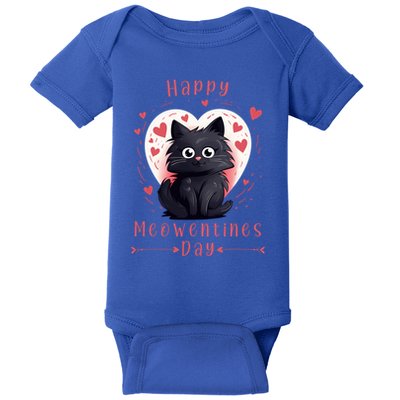 Happy Meowentines Day Valentines Day Love Cats Gift Baby Bodysuit