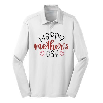 Happy Mothers Day Special Gift Silk Touch Performance Long Sleeve Polo