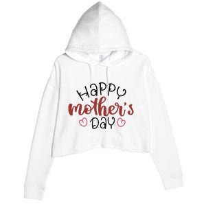 Happy Mothers Day Special Gift Crop Fleece Hoodie