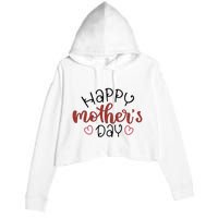 Happy Mothers Day Special Gift Crop Fleece Hoodie