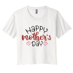 Happy Mothers Day Special Gift Women's Crop Top Tee