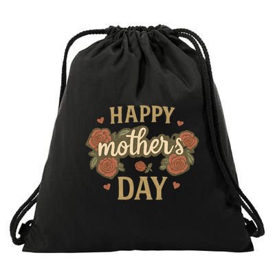 Happy Mother's Day Drawstring Bag