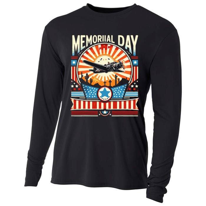 Happy Memorial Day 2024 Cooling Performance Long Sleeve Crew