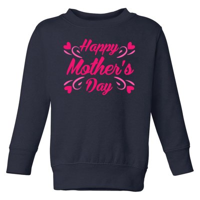 Happy Mothers Day Hearts Gift Toddler Sweatshirt