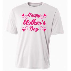 Happy Mothers Day Hearts Gift Cooling Performance Crew T-Shirt