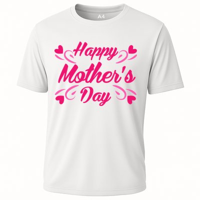Happy Mothers Day Hearts Gift Cooling Performance Crew T-Shirt