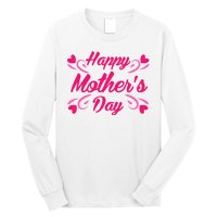 Happy Mothers Day Hearts Gift Long Sleeve Shirt