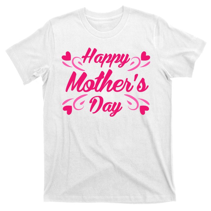 Happy Mothers Day Hearts Gift T-Shirt