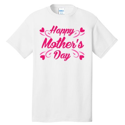 Happy Mothers Day Hearts Gift Tall T-Shirt