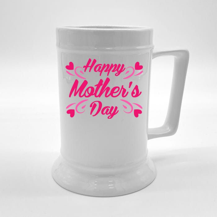 Happy Mothers Day Hearts Gift Beer Stein