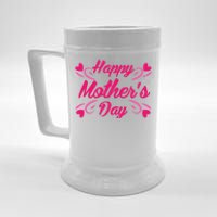 Happy Mothers Day Hearts Gift Beer Stein