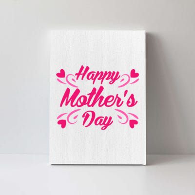 Happy Mothers Day Hearts Gift Canvas