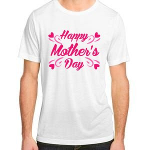 Happy Mothers Day Hearts Gift Adult ChromaSoft Performance T-Shirt