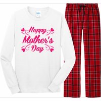 Happy Mothers Day Hearts Gift Long Sleeve Pajama Set