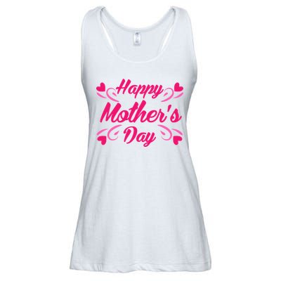 Happy Mothers Day Hearts Gift Ladies Essential Flowy Tank