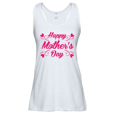 Happy Mothers Day Hearts Gift Ladies Essential Flowy Tank