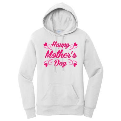 Happy Mothers Day Hearts Gift Women's Pullover Hoodie