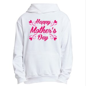 Happy Mothers Day Hearts Gift Urban Pullover Hoodie