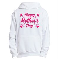 Happy Mothers Day Hearts Gift Urban Pullover Hoodie