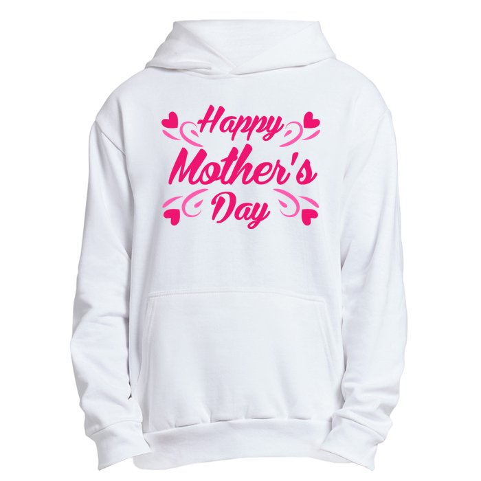 Happy Mothers Day Hearts Gift Urban Pullover Hoodie