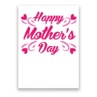 Happy Mothers Day Hearts Gift Poster