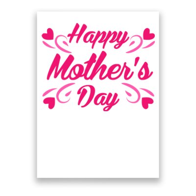 Happy Mothers Day Hearts Gift Poster