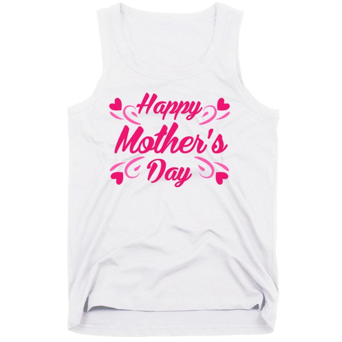 Happy Mothers Day Hearts Gift Tank Top