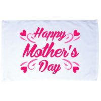 Happy Mothers Day Hearts Gift Microfiber Hand Towel