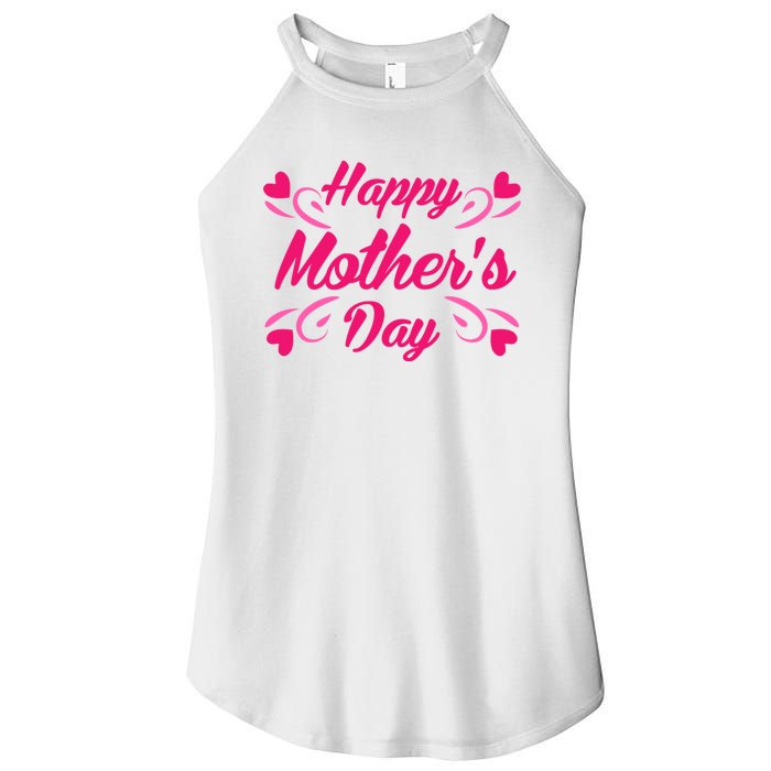 Happy Mothers Day Hearts Gift Women's Perfect Tri Rocker Tank