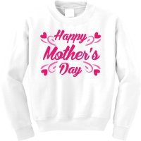 Happy Mothers Day Hearts Gift Kids Sweatshirt