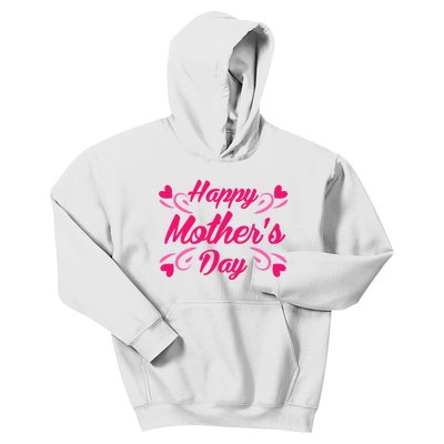 Happy Mothers Day Hearts Gift Kids Hoodie