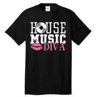 House Music Diva Dj Edm Rave Music Festival Tall T-Shirt