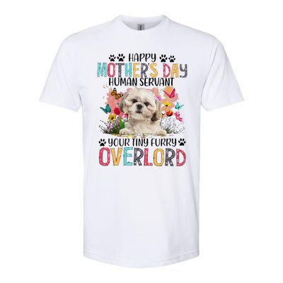 Happy Mother's Day Shih Tzu Dog Lover Flower Dogs Mama Softstyle® CVC T-Shirt