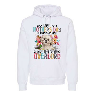 Happy Mother's Day Shih Tzu Dog Lover Flower Dogs Mama Premium Hoodie