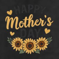 Happy Mother's Day 7 Panel Mesh Trucker Snapback Hat