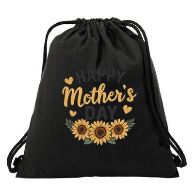 Happy Mother's Day Drawstring Bag