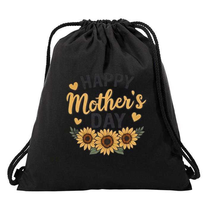 Happy Mother's Day Drawstring Bag