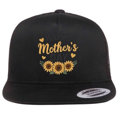Happy Mother's Day Flat Bill Trucker Hat