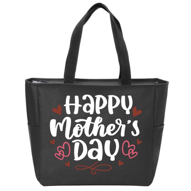 Happy Mother's Day Cute Gift For Mom Zip Tote Bag