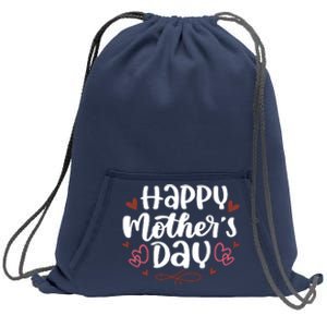 Happy Mother's Day Cute Gift For Mom Sweatshirt Cinch Pack Bag