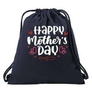 Happy Mother's Day Cute Gift For Mom Drawstring Bag