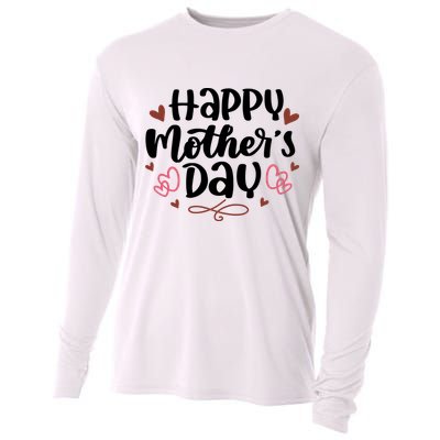 Happy Mother's Day Cute Gift For Mom Cooling Performance Long Sleeve Crew