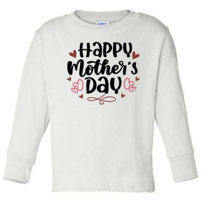 Happy Mother's Day Cute Gift For Mom Toddler Long Sleeve Shirt