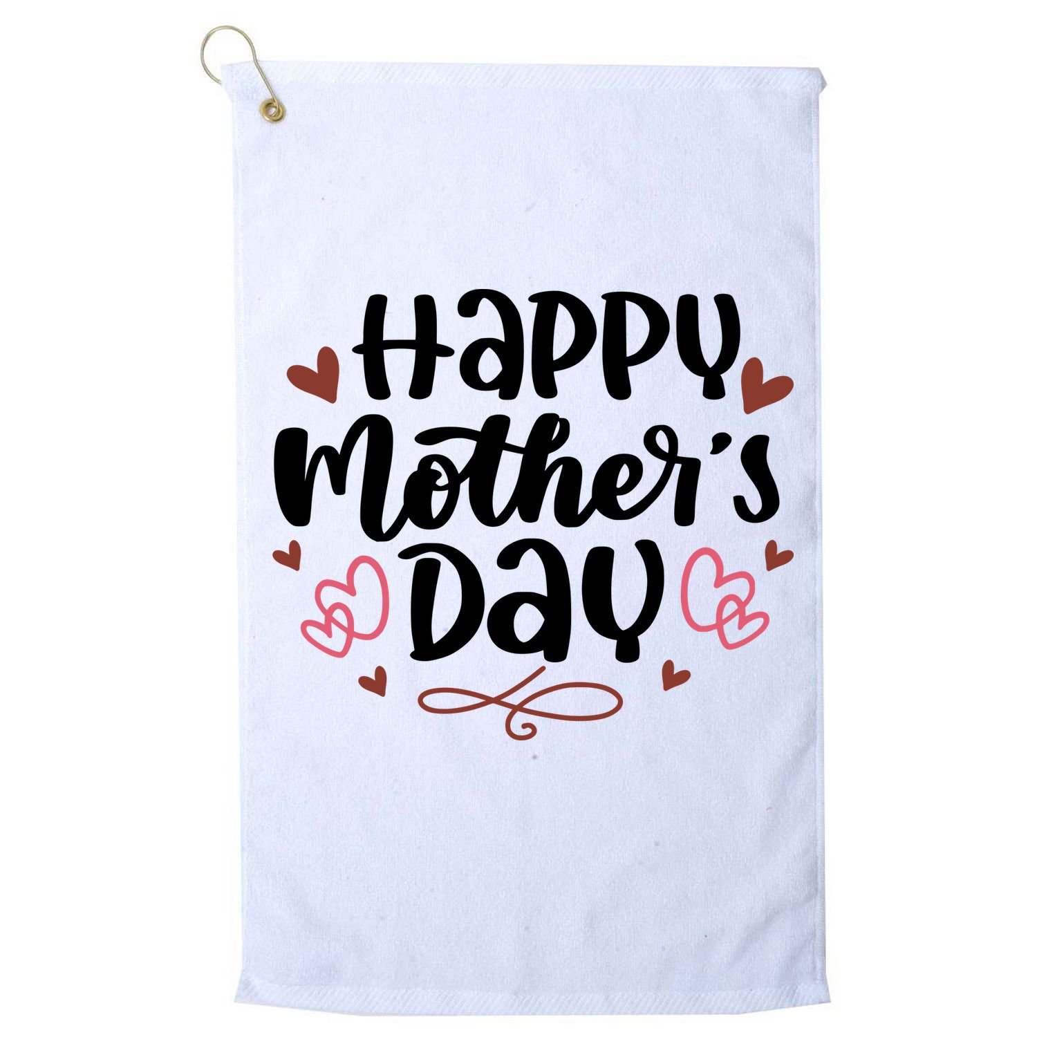 Happy Mother's Day Cute Gift For Mom Golf Towel