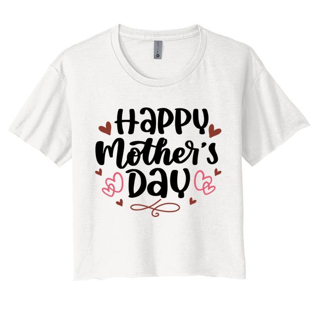 Happy Mother's Day Cute Gift For Mom Crop Top