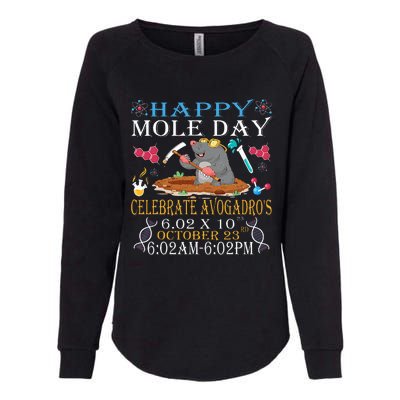 Happy Mole Day Celebrate AvogadroS Mole Womens California Wash Sweatshirt