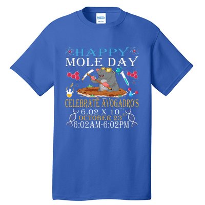 Happy Mole Day Celebrate AvogadroS Mole Tall T-Shirt